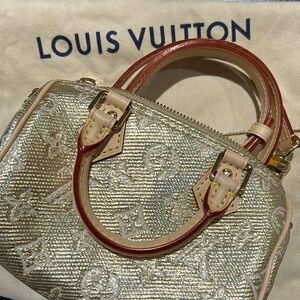 LV RARE METALLIC NANO SPEEDY W/ STRAP